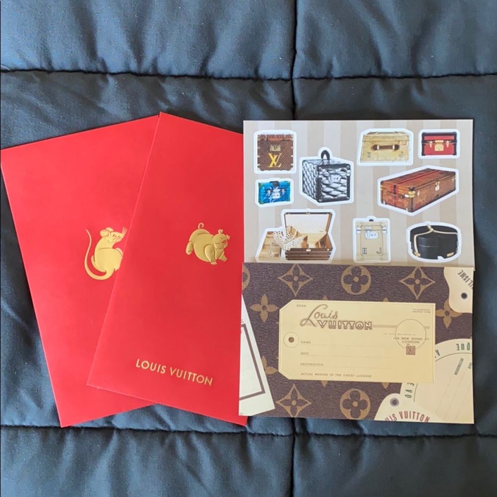 LouisVuitton PostCard & ChineseEnvelope Rat & Pig